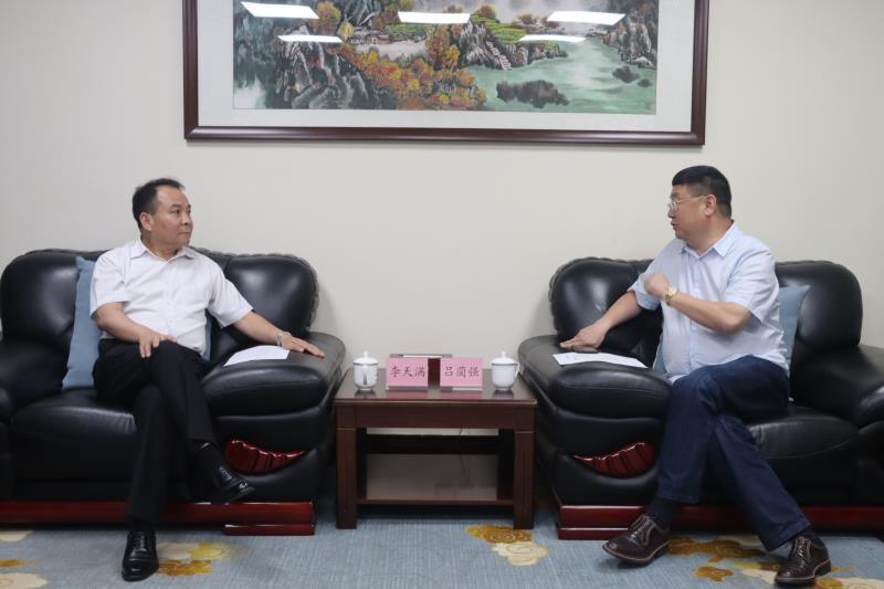 李天滿會見四川大學全球創(chuàng)聯(lián)常務副會長、四川會長呂藺強一行
